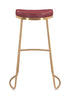 The Bree Barstool (Set of 2) Burgundy & Gold  Era and Style Inspired Home Decor 1