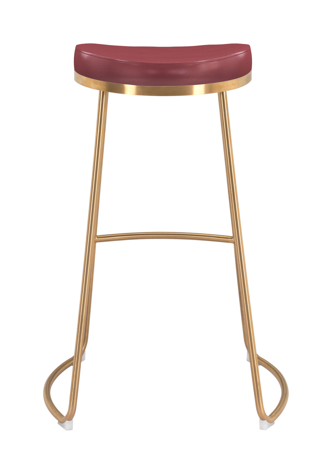 The Bree Barstool (Set of 2) Burgundy & Gold  Era and Style Inspired Home Decor 1