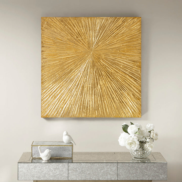 Madison Park Signature Sunburst Hand-Painted Resin Wall Art