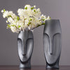 European Creative Modern Face Glass Vase