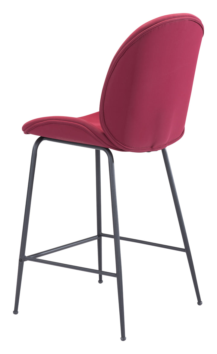 The Miles Counter Stool Red  Era and Style Inspired Home Decor 1