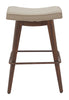 The Divat Counter Stool (Set of 2) Beige & Walnut  Era and Style Inspired Home Decor 1