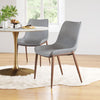 The Magnus Dining Chair (Set of 2) Slate Gray & Walnut  Era and Style Inspired Home Decor 1