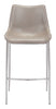 The Magnus Barstool (Set of 2) Brown & Silver  Era and Style Inspired Home Decor 1