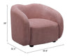 The Tallin Accent Chair Mauve Pink  Era and Style Inspired Home Decor 1