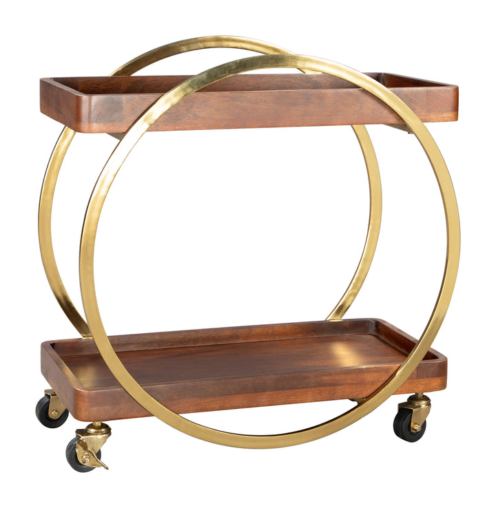 The Arenas Bar Cart Brown  Era and Style Inspired Home Decor 1