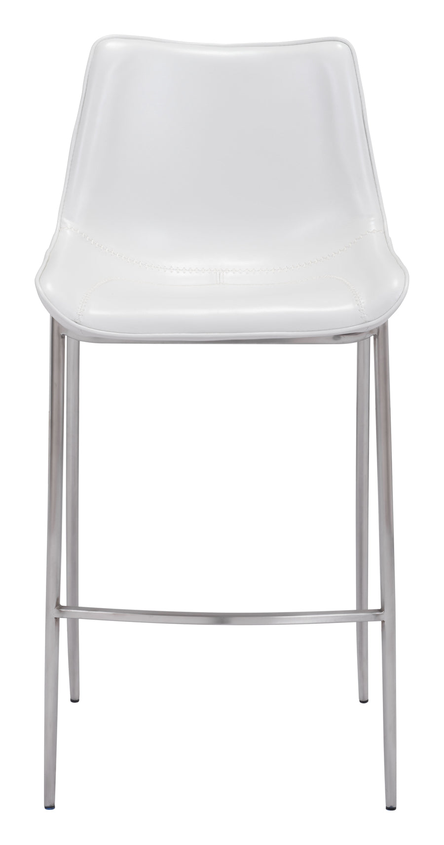 The Magnus Barstool (Set of 2) White & Silver  Era and Style Inspired Home Decor 1