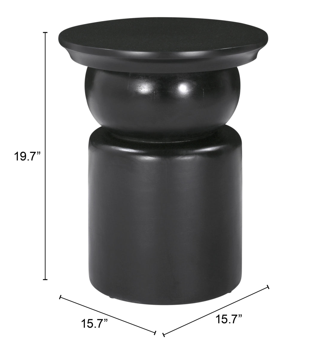 The Colombo Side Table Black  Era and Style Inspired Home Decor 1