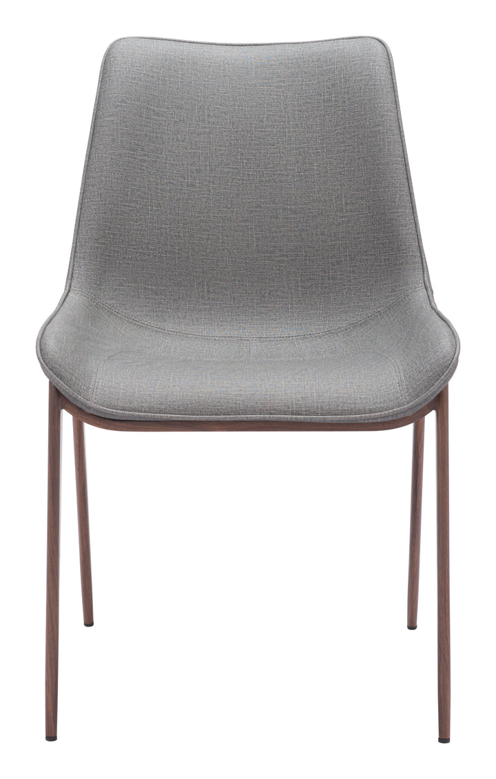 The Magnus Dining Chair (Set of 2) Slate Gray & Walnut  Era and Style Inspired Home Decor 1