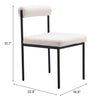 The Livorno Dining Chair Ivory  Era and Style Inspired Home Decor 1