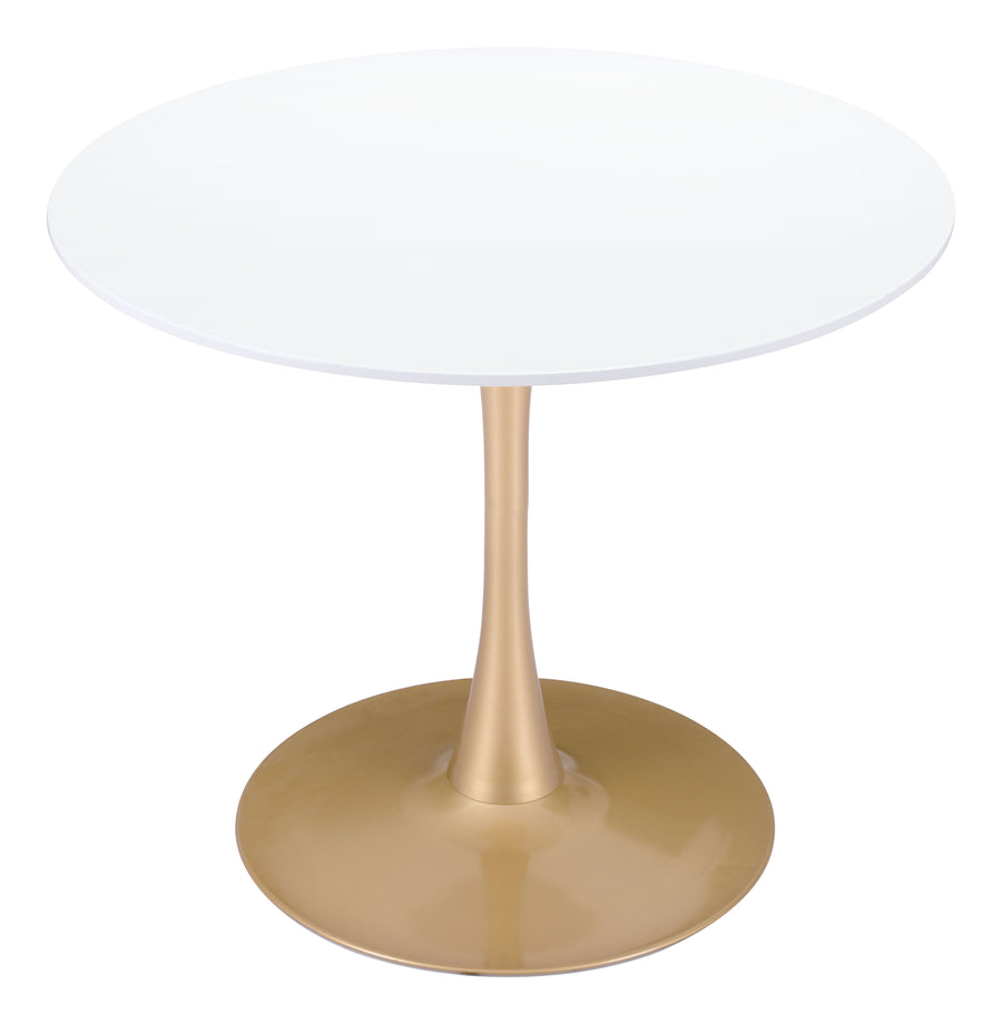 The Opus Dining Table White & Gold  Era and Style Inspired Home Decor 1