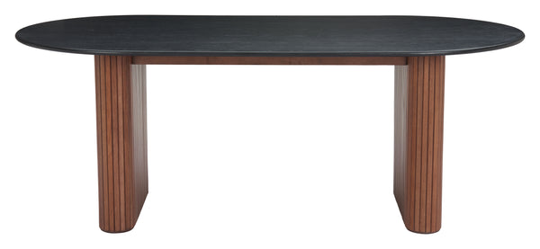 The Lassig Dining Table Black & Walnut