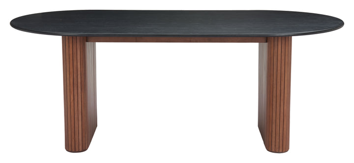 The Lassig Dining Table Black & Walnut