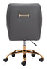 The Madelaine Office Chair Gray & Gold  Era and Style Inspired Home Decor 1