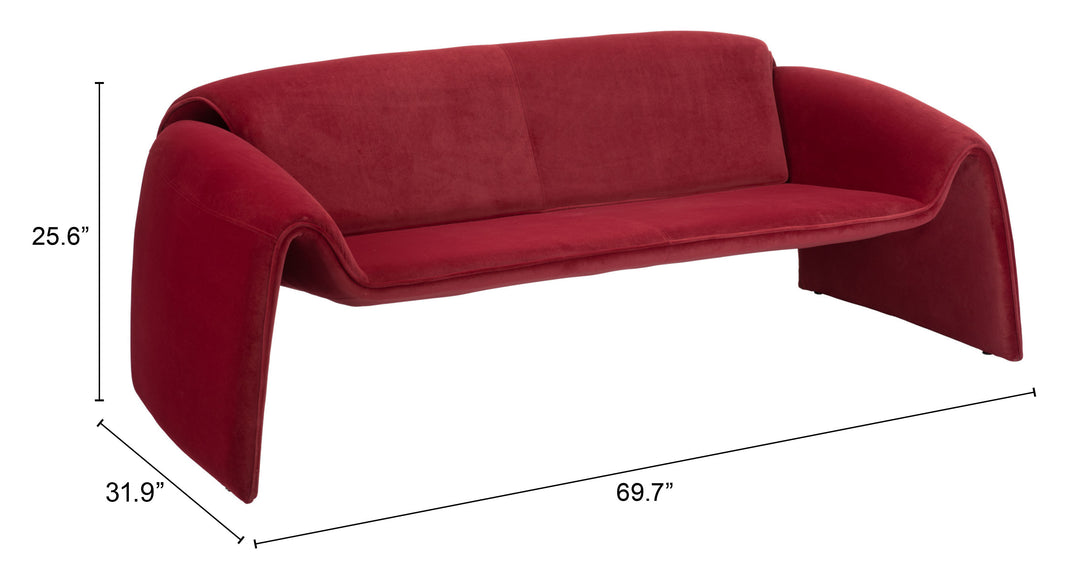 The Horten Sofa Red  Era and Style Inspired Home Decor 1