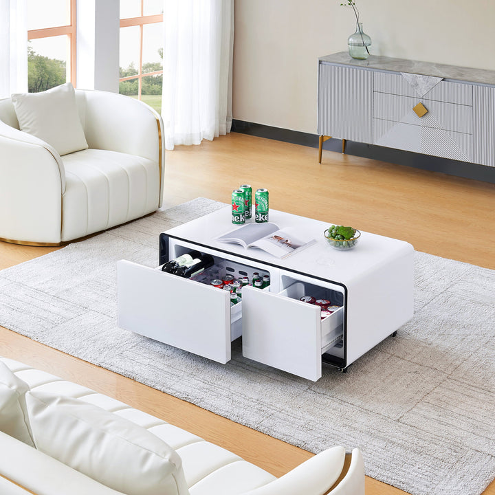 Multifunctional Smart Coffee Table with Fridge