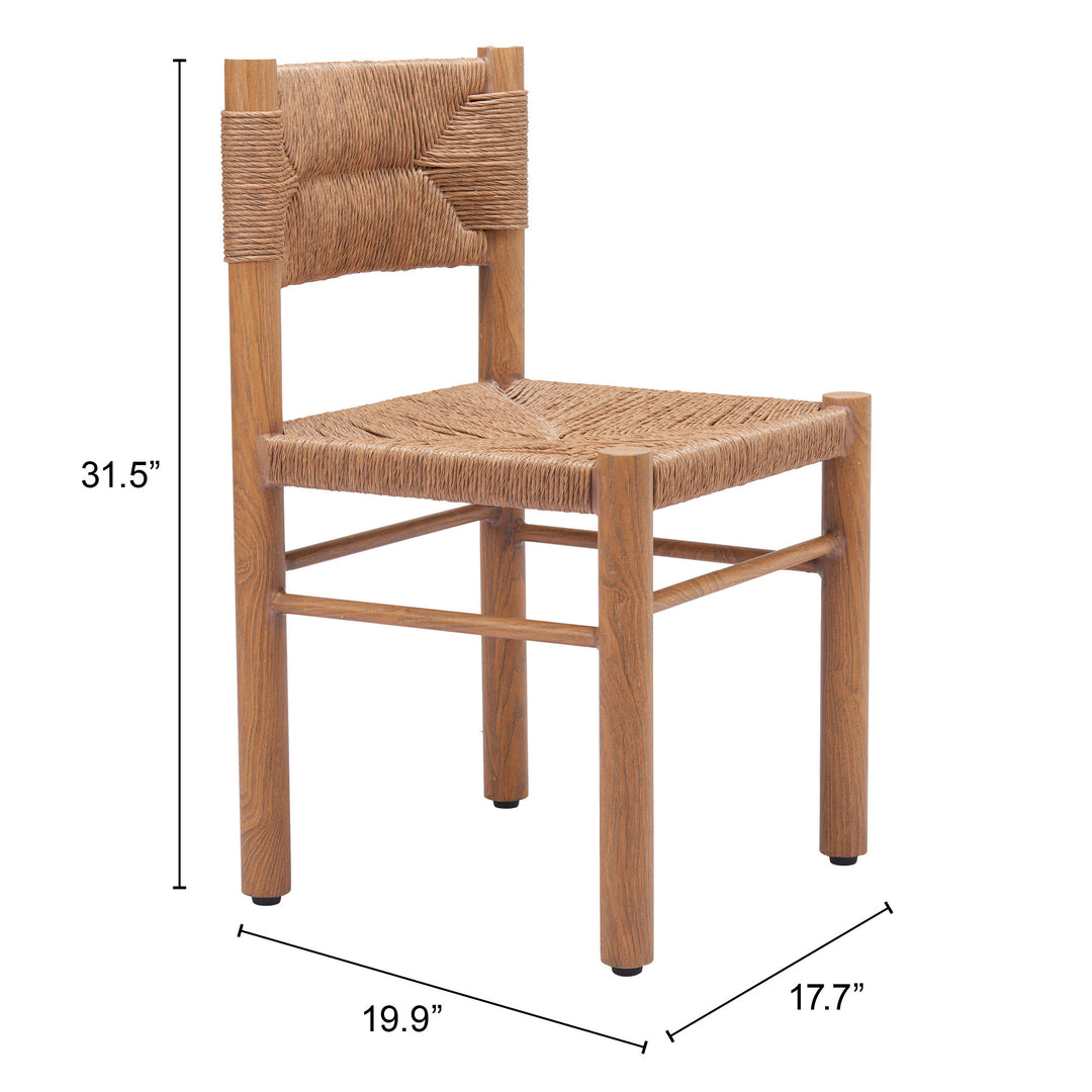 The Iska Dining Chair (Set of 2) Natural  Era and Style Inspired Home Decor 1