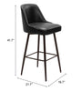 The Keppel Swivel Barstool Black & Bronze  Era and Style Inspired Home Decor 1