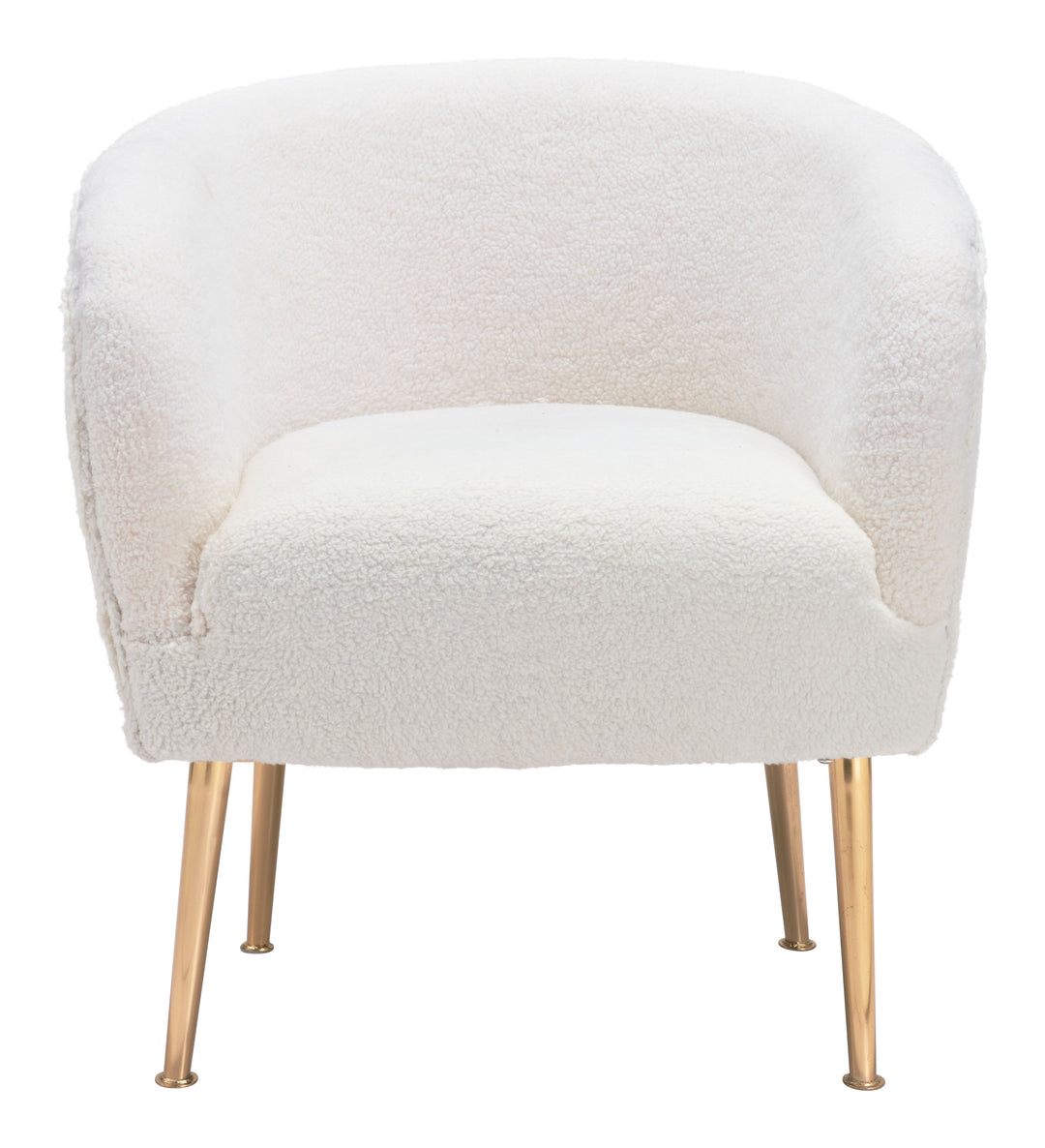 The Sherpa Accent Chair Beige & Gold