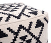 The Lizardo Ottoman Beige & Black  Era and Style Inspired Home Decor 1