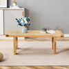 Modern Minimalist Rectangular Rattan Tabletop Coffee Table