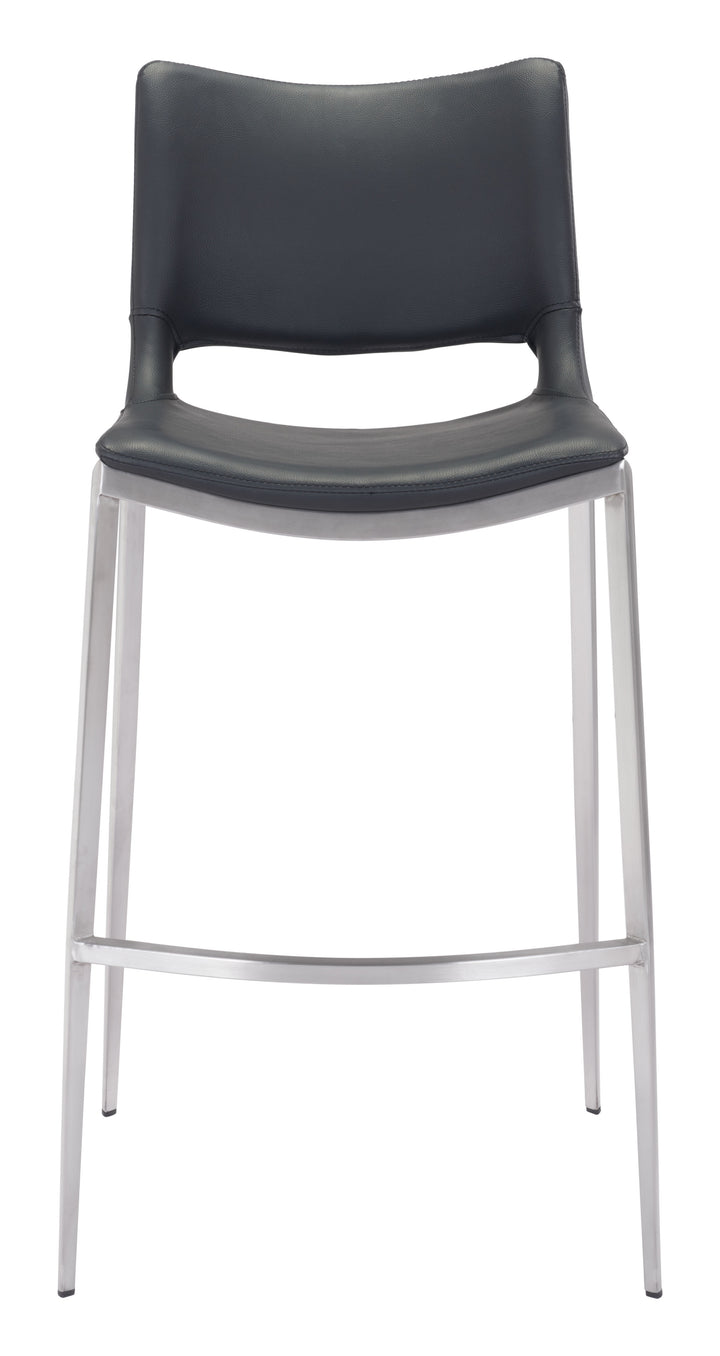 The Ace Barstool (Set of 2) Black & Silver  Era and Style Inspired Home Decor 1