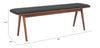 The Kazwali Bench Black & Walnut  Era and Style Inspired Home Decor 1