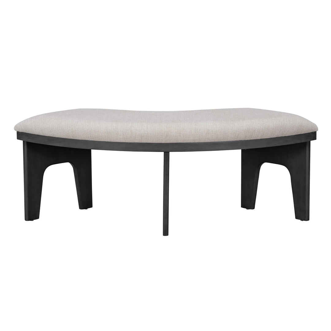 5-Piece Dining Table Set with Curved Bench