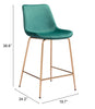 The Tony Counter Stool Green & Gold  Era and Style Inspired Home Decor 1