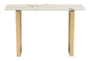 The Atlas Console Table White & Gold