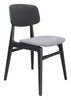 The Othello Dining Chair (Set of 2) Gray & Black  Era and Style Inspired Home Decor 1