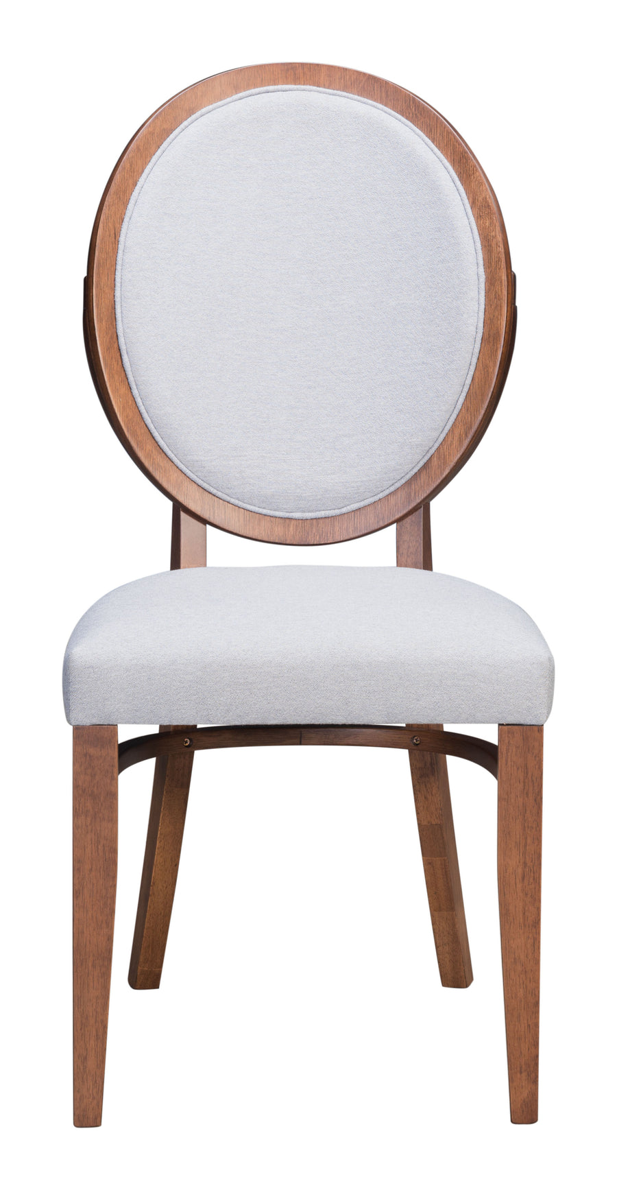 The Regents Dining Chair (Set of 2) Walnut & Light Gray  Era and Style Inspired Home Decor 1