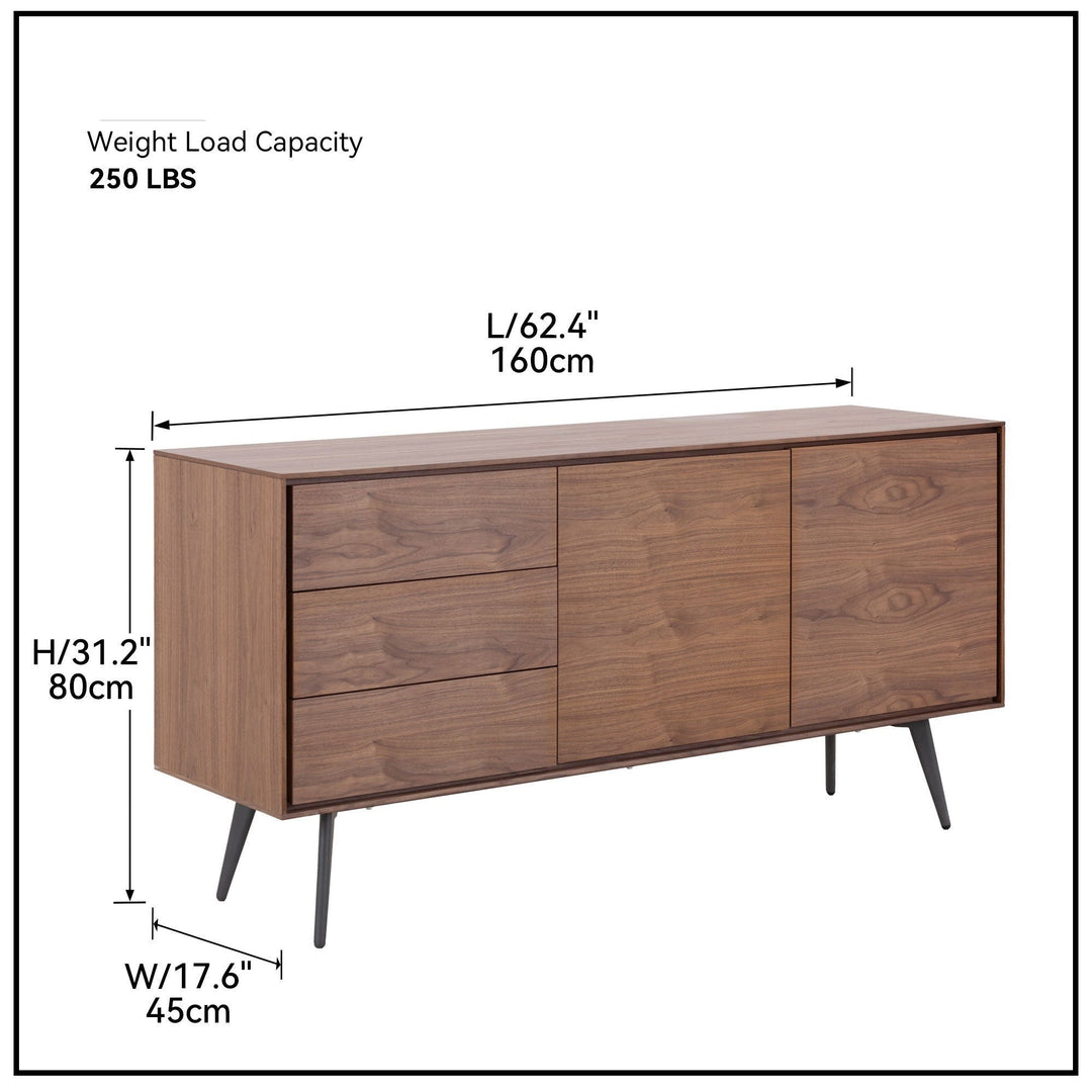 Mid-Century Modern Sideboard Buffet Cabinet and TV Stand