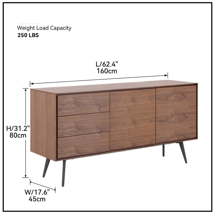 Mid-Century Modern Sideboard Buffet Cabinet and TV Stand