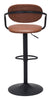 The Kirby Barstool Vintage Brown & Black  Era and Style Inspired Home Decor 1