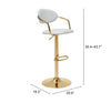 The Gusto Barstool White & Gold  Era and Style Inspired Home Decor 1