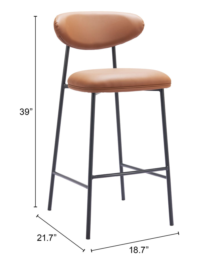 The Rorun Barstool (Set of 2) Brown  Era and Style Inspired Home Decor 1