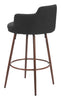 The Kono Swivel Barstool (Set of 2) Black & Walnut  Era and Style Inspired Home Decor 1