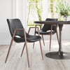 The Desi Dining Chair (Set of 2) Black & Walnut  Era and Style Inspired Home Decor 1