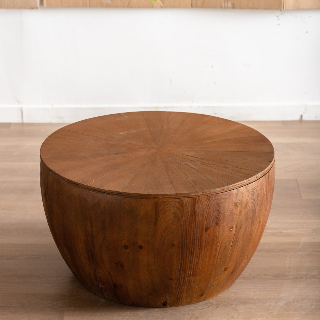 Vintage Style Bucket Shaped Coffee Table