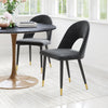 The Menlo Dining Chair (Set of 2) Black  Era and Style Inspired Home Decor 1