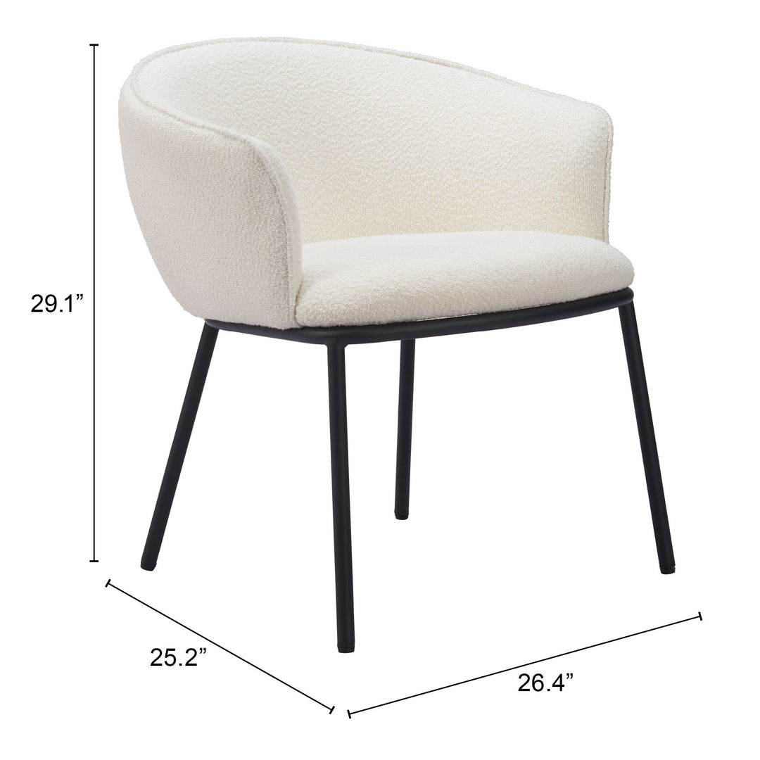 The Essen Dining Chair Ivory  Era and Style Inspired Home Decor 1