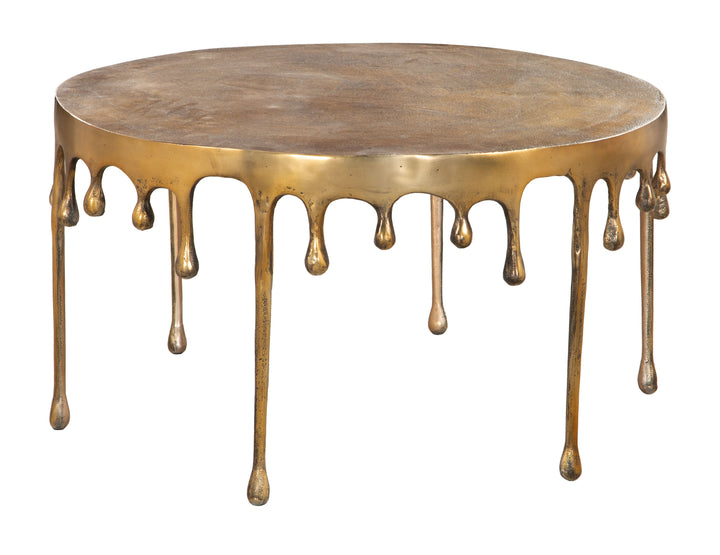 The Drip Coffee Table Antique Brass  Era and Style Inspired Home Decor 1