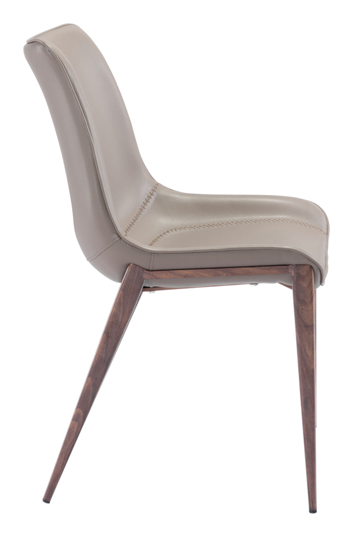 The Magnus Dining Chair (Set of 2) Brown & Walnut  Era and Style Inspired Home Decor 1