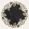 Black Gold Table Doilies - Tarantino Collection by Decozen