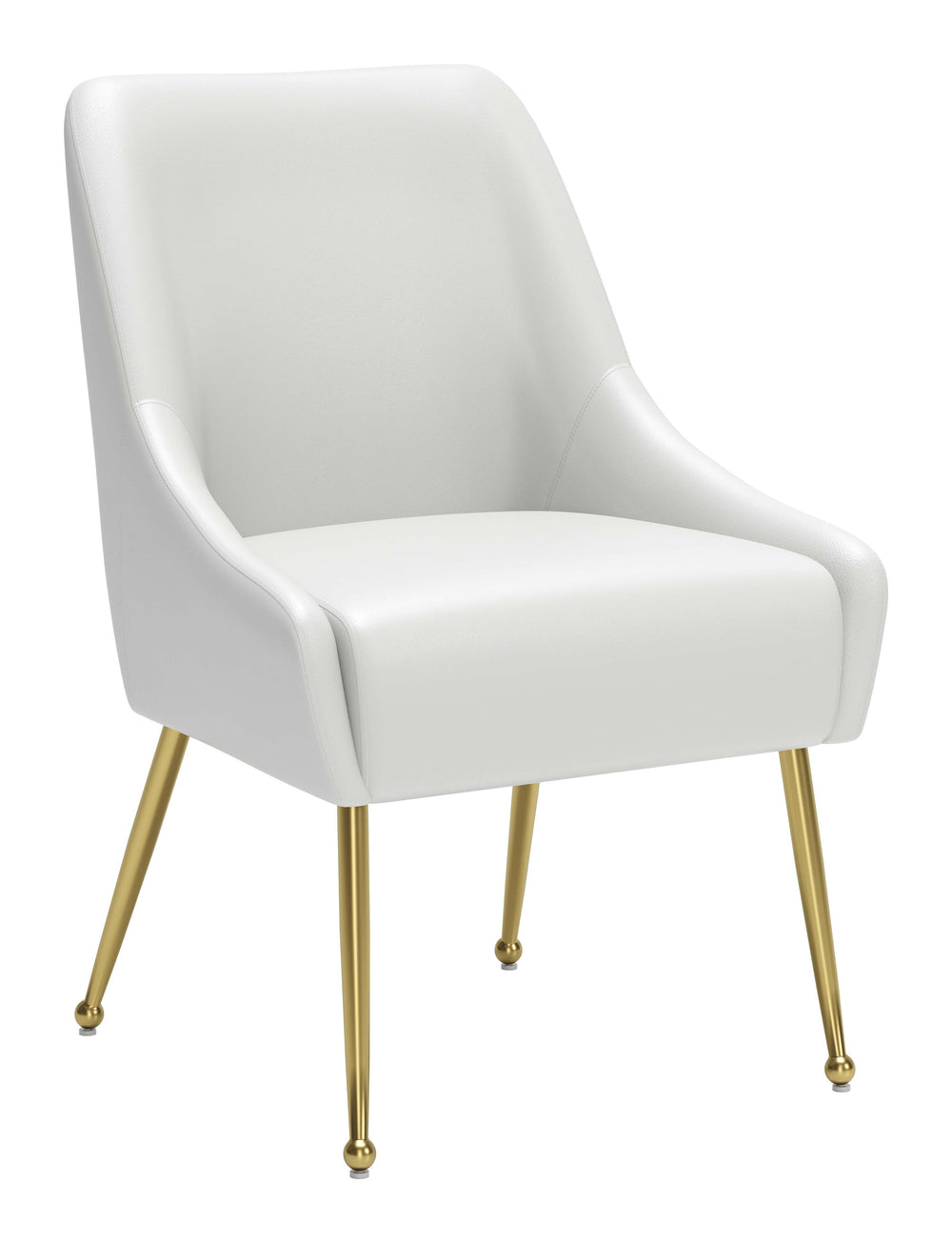 The Maxine Dining Chair White & Gold  Era and Style Inspired Home Decor 1