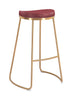 The Bree Barstool (Set of 2) Burgundy & Gold  Era and Style Inspired Home Decor 1