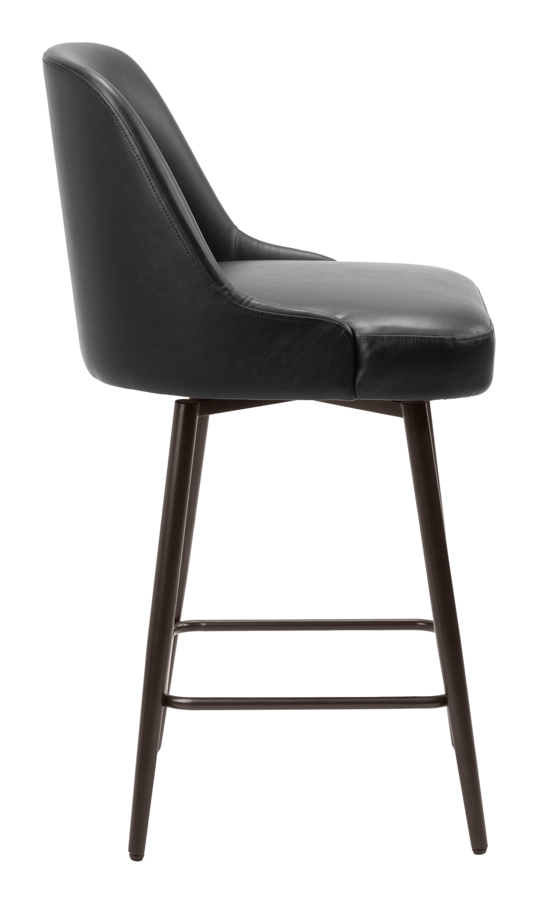 The Keppel Swivel Counter Stool Black & Bronze  Era and Style Inspired Home Decor 1