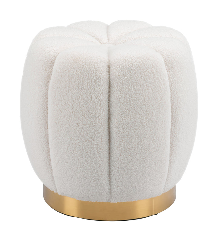 The Napa Ottoman Ivory  Era and Style Inspired Home Decor 1