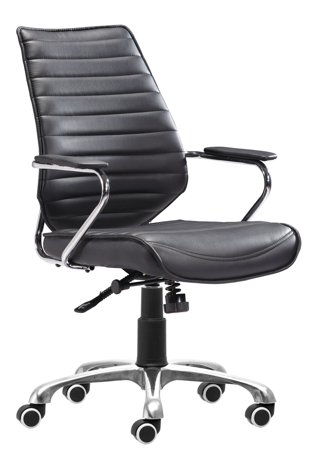 The Enterprise Low Back Office Chair Black  Era and Style Inspired Home Decor 1